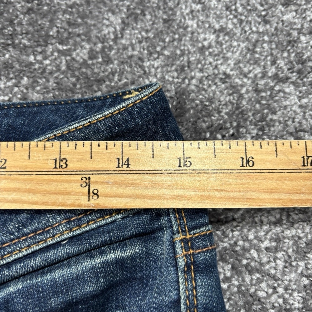 American Eagle Kick Boot Jeans Womens 4 Long Dark Wash Super Stretch Denim - Picture 9 of 12